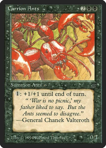 Fourmis charognardes, carte Magic LEG 90 — extension Legends