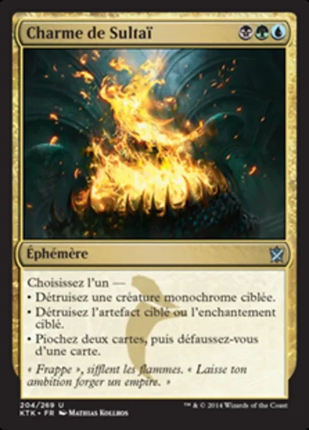 Charme de Sultaï, carte Magic KTK 204 — extension Les Khans de Tarkir