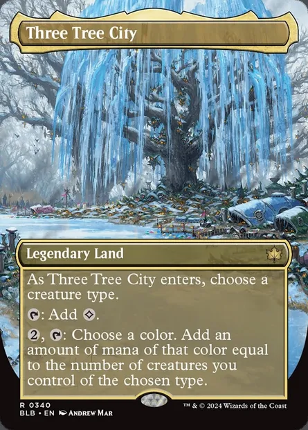 Three Tree City, Magic card BLB 340 — Bloomburrow set