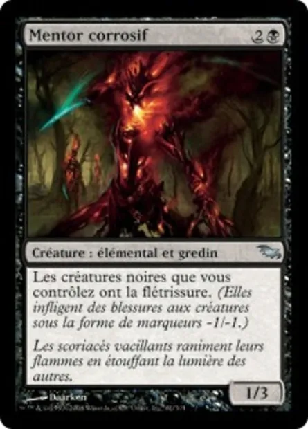 Mentor corrosif, carte Magic SHM 61 — extension Sombrelande
