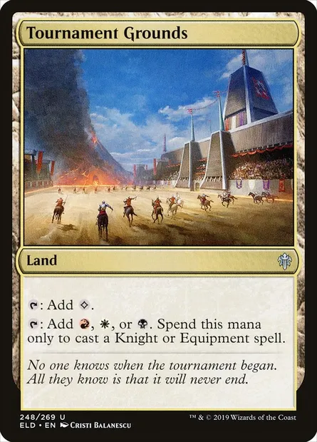 Tournament Grounds, Magic card ELD 248 — Throne of Eldraine set