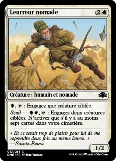 Leurreur nomade, carte Magic DMR 17 — extension Dominaria Remastered