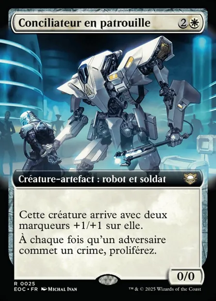 Conciliateur en patrouille, carte Magic EOC 25 — extension Edge of Eternities Commander