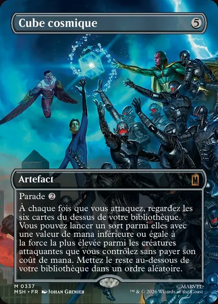 Cube cosmique, carte Magic MSH 337 — extension Marvel Super Heroes