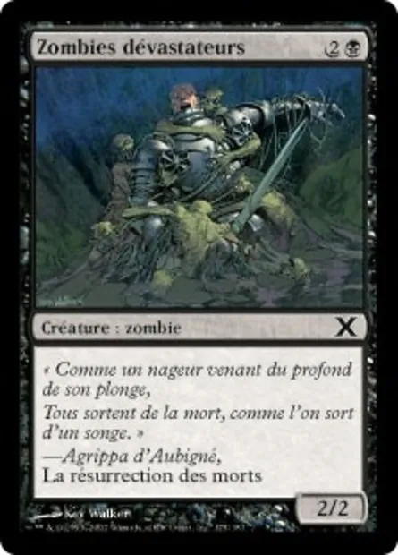 Zombies dévastateurs, carte Magic 10E 175 — extension Dixième édition