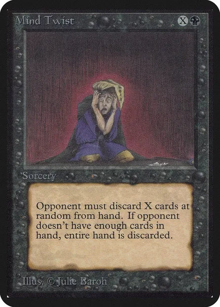 Mind Twist, Magic card LEA 115 — Limited Edition Alpha set