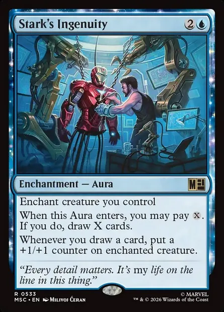 Stark's Ingenuity, Magic card MSC 533 — Marvel Super Heroes Commander set