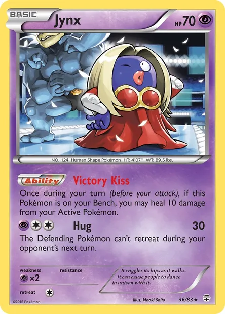 Jynx, Pokémon card GEN 36 — Generations set