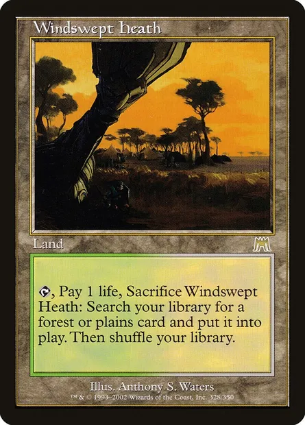 Windswept Heath, Magic card ONS 328 — Onslaught set