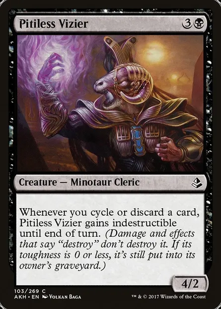 Pitiless Vizier, Magic card AKH 103 — Amonkhet set