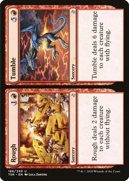 Rough // Tumble, Magic card TSR 186 — Time Spiral Remastered set