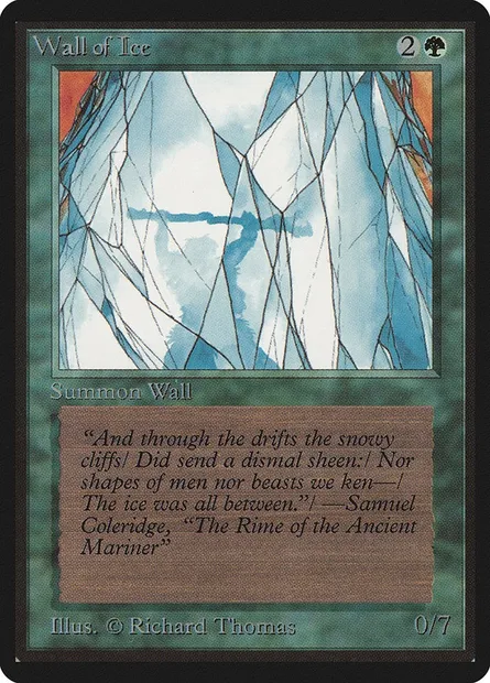 Wall of Ice, Magic card LEB 225 — Limited Edition Beta set