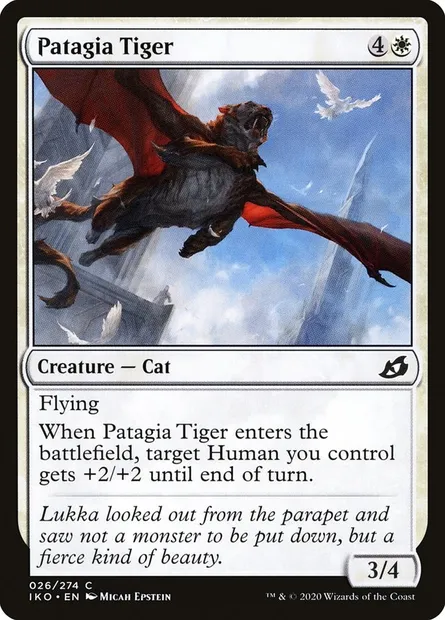 Patagia Tiger, Magic card IKO 26 — Ikoria: Lair of Behemoths set
