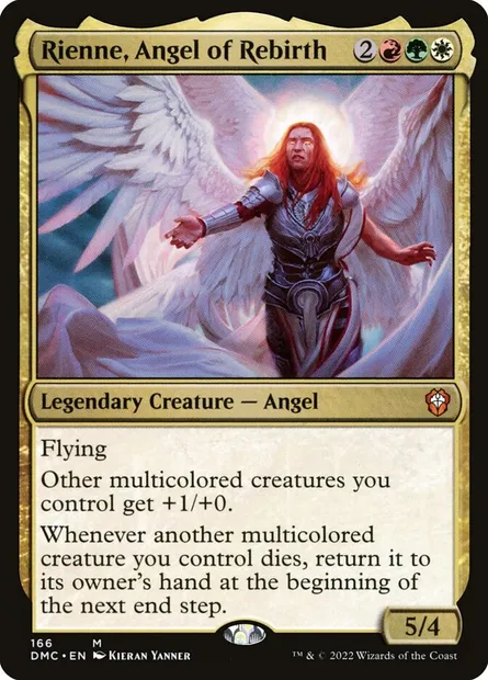 Rienne, Angel of Rebirth, Magic card DMC 166 — Dominaria United Commander set