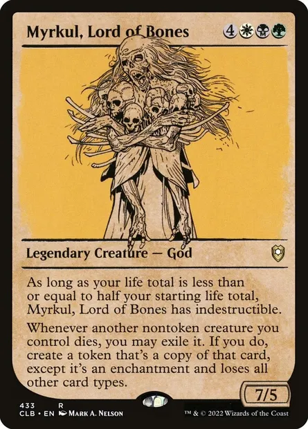 Myrkul, Lord of Bones, Magic card CLB 433 — Commander Legends: Battle for Baldur's Gate set