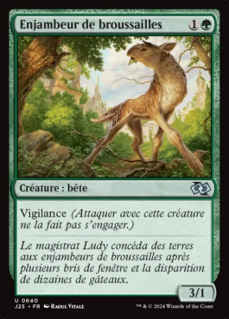 Enjambeur de broussailles, carte Magic J25 640 — extension Foundations Jumpstart