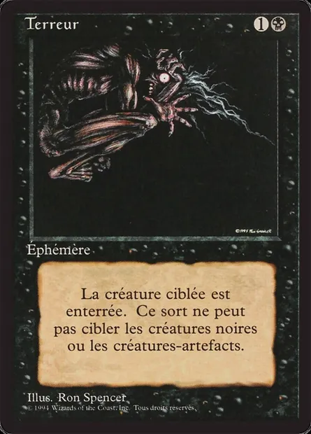 Terror, Magic card FBB 132 — Foreign Black Border set