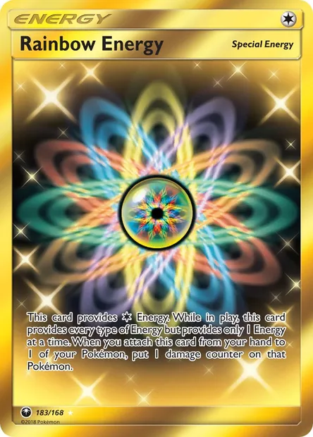 Rainbow Energy, Pokémon card CES 183 — Celestial Storm set