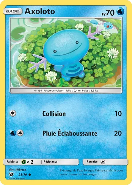 Axoloto, carte Pokémon DRM 25 — extension Majesté Des Dragons