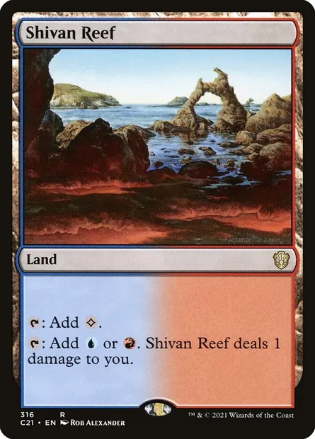Shivan Reef, Magic card C21 316 — Commander 2021 set