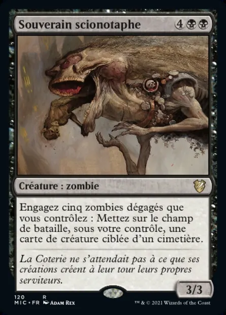Souverain scionotaphe, carte Magic MIC 120 — extension Midnight Hunt Commander