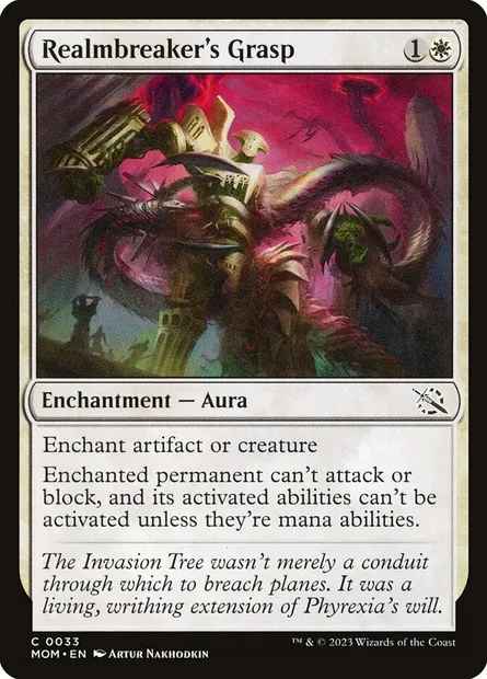 Realmbreaker's Grasp, Magic card MOM 33 — March of the Machine set
