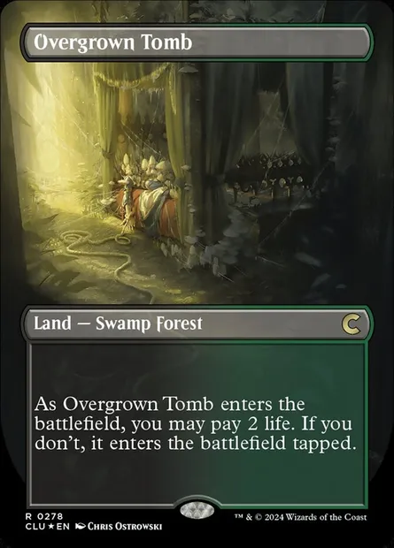 Overgrown Tomb, Magic card CLU 278 — Ravnica: Clue Edition set