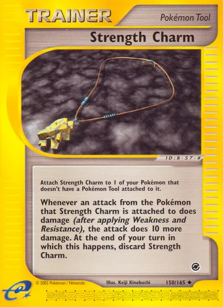 Strength Charm, Pokémon card EX 150 — Expedition Base Set set