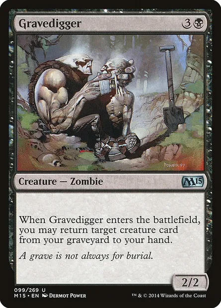 Gravedigger, Magic card M15 99 — Magic 2015 set