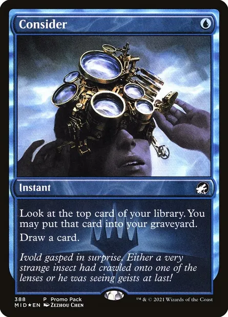 Consider, Magic card MID 388 — Innistrad: Midnight Hunt set
