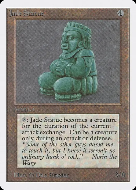 Jade Statue, Magic card 2ED 254 — Unlimited Edition set