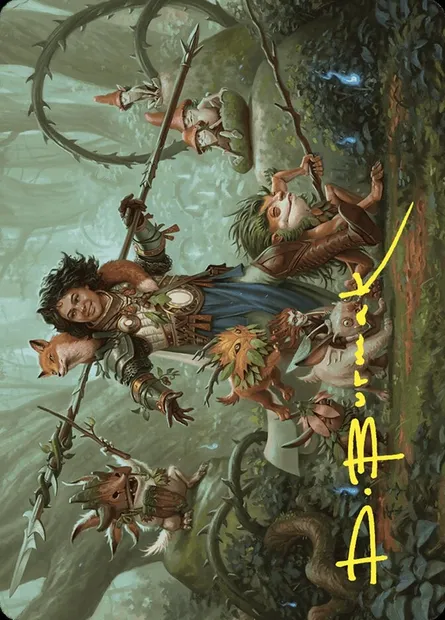 Ellivere of the Wild Court // Ellivere of the Wild Court, Magic card AWOE 49 — Wilds of Eldraine Art Series set
