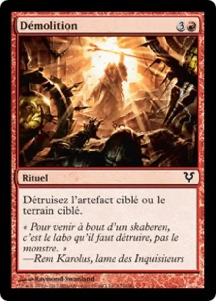 Démolition, carte Magic AVR 132 — extension Avacyn ressuscitée