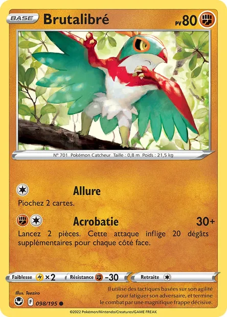 Brutalibré, carte Pokémon SIT 098 — extension Tempête Argentée