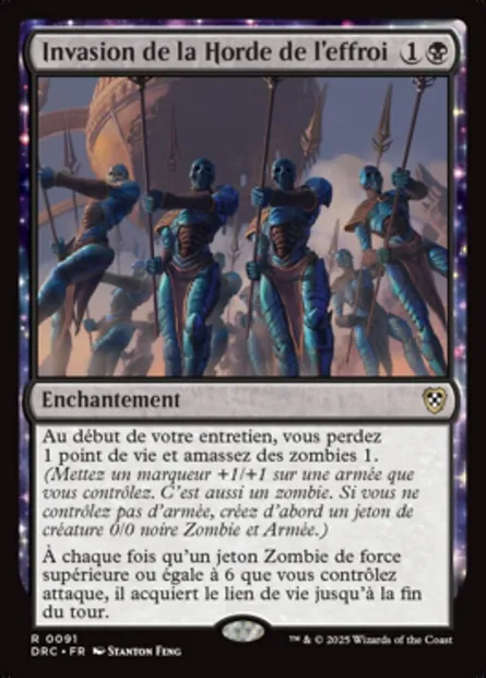 Invasion de la Horde de l'effroi, carte Magic DRC 91 — extension Aetherdrift Commander
