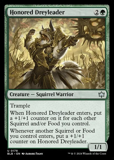 Honored Dreyleader, Magic card BLB 178 — Bloomburrow set