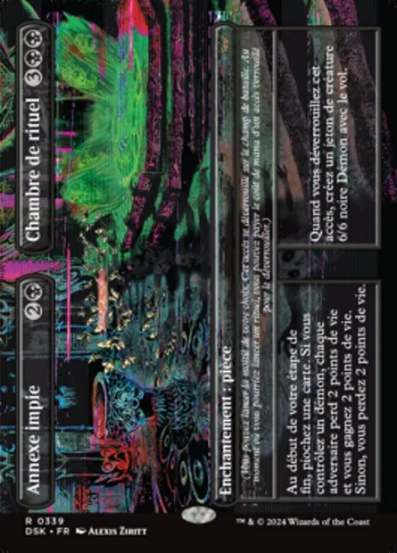 Annexe impie // Chambre de rituel, carte Magic DSK 339 — extension Duskmourn: House of Horror