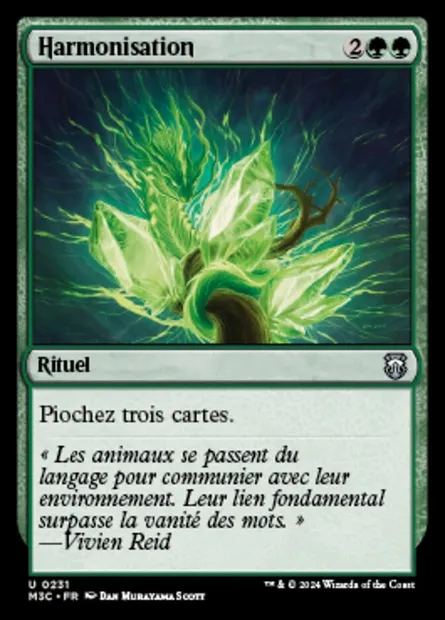 Harmonisation, carte Magic M3C 231 — extension Modern Horizons 3 Commander