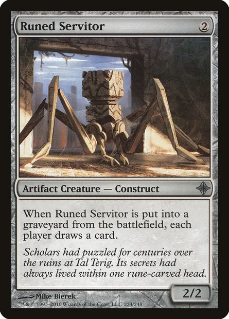 Runed Servitor, Magic card ROE 224 — Rise of the Eldrazi set