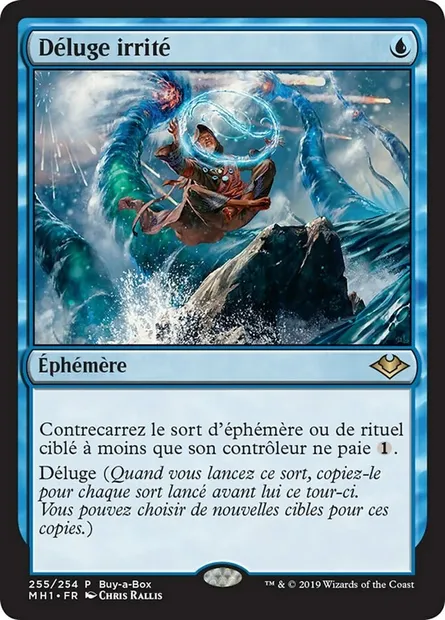 Déluge irrité, carte Magic MH1 255 — extension Horizons du Modern