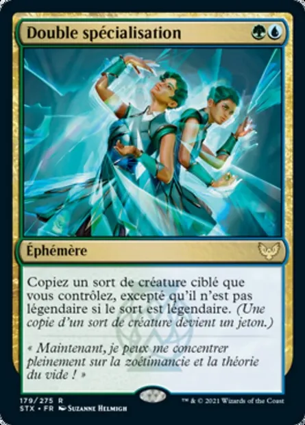 Double spécialisation, carte Magic STX 179 — extension Strixhaven: l'Académie des Mages