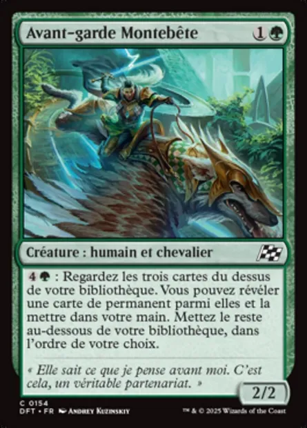 Avant-garde Montebête, carte Magic DFT 154 — extension Aetherdrift