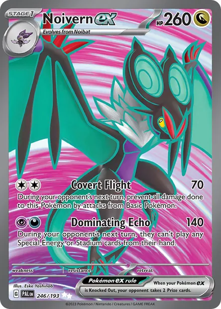 Noivern ex, Pokémon card PAL 246 — Paldea Evolved set