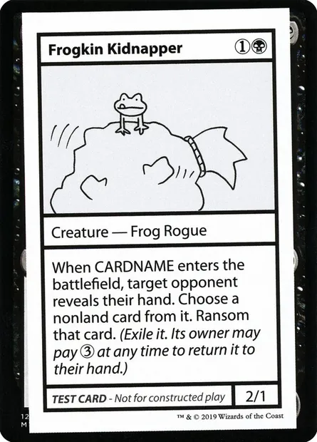Frogkin Kidnapper, Magic card CMB2 42 — Mystery Booster Playtest Cards 2021 set