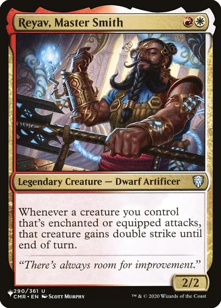Reyav, maitre-forgeur, carte Magic PLST CMR-290 — extension The List