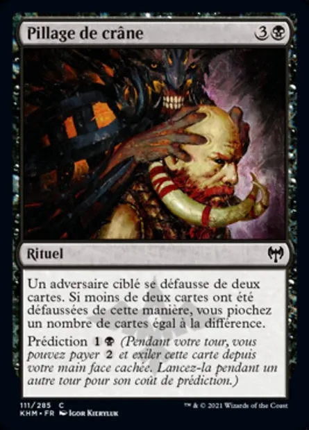 Pillage de crâne, carte Magic KHM 111 — extension Kaldheim