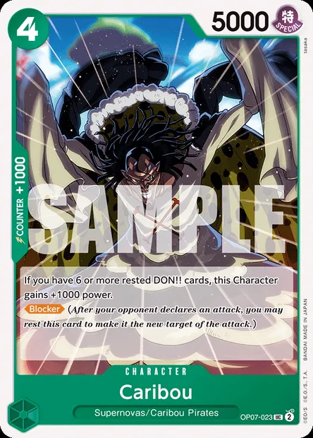 Caribou, carte One Piece OP07-023 — extension 500 YEARS IN THE FUTURE