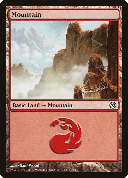 Mountain, Magic card DPA 109 — Duels of the Planeswalkers set