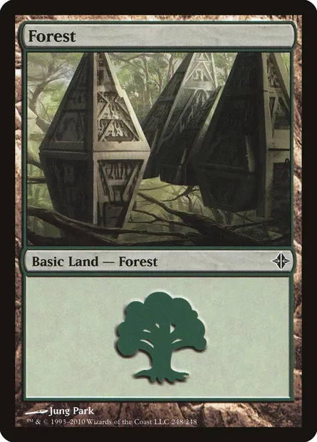 Forest, Magic card ROE 248 — Rise of the Eldrazi set