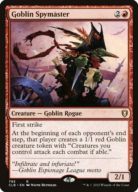 Goblin Spymaster, Magic card CLB 795 — Commander Legends: Battle for Baldur's Gate set